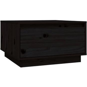 SHUMEE Konferenční stolek černý 55 × 56 × 32 cm masivní borové dřevo, 813409 (813409)