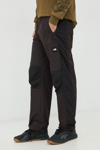 Kalhoty The North Face pánské, černá barva, vzorované