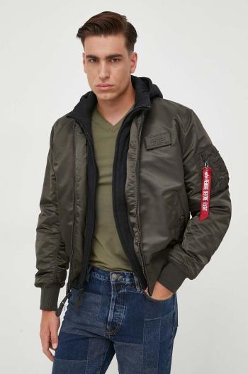 Bomber bunda Alpha Industries MA-1 D-Tec zelená barva, zimní