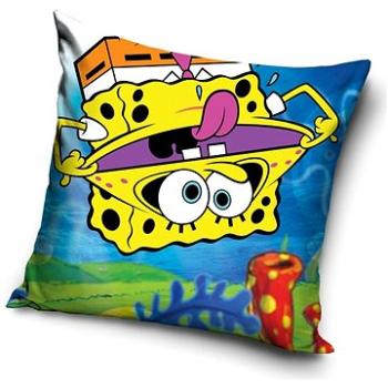 CARBOTEX povlak na polštářek Sponge Bob vzhůru nohama 40×40 cm (5902689441967)