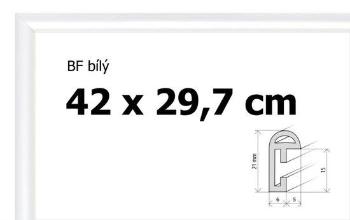 BFHM Plastový rám na puzzle 42x29,7cm A3 - bílý