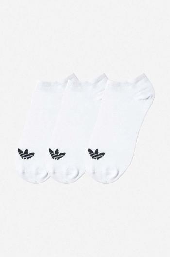 Ponožky adidas Originals Trefoil Liner 3-pack bílá barva, S20273-white