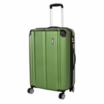 Travelite City 4w M cestovní kufr TSA 68 cm 78/86 l Green