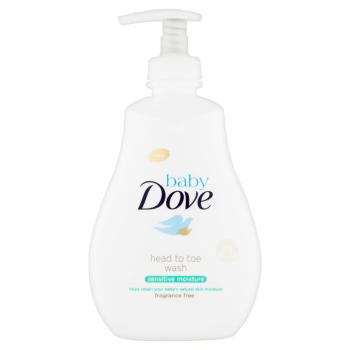 Dove Baby Sensitive Moisture Mycí gel pro celé tělo i vlásky 400 ml