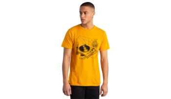 Dedicated T-shirt Stockholm Coffee Vinyl Golden Yellow žluté 18019