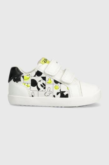 Dětské sneakers boty Geox x Disney bílá barva