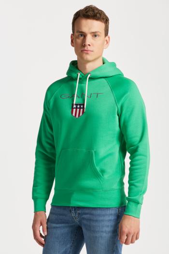 MIKINA GANT SHIELD HOODIE zelená XS