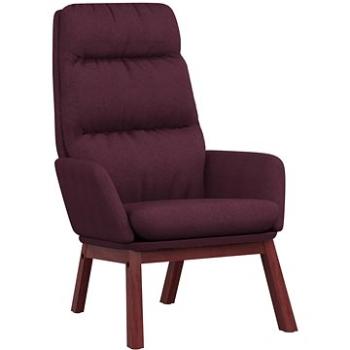 Relaxační křeslo fialové textil, 341169 (341169)