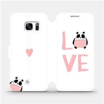 Flipové pouzdro na mobil Samsung Galaxy S7 - MH09S Panda LOVE (5903226751952)