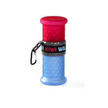 Cestovní láhev 2v1 Kiwi Walker růžová/modrá 500+750ml