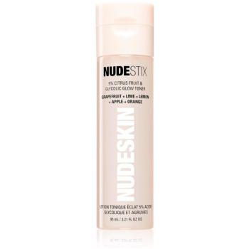 Nudestix Nudeskin 5% Citrus Fruit & Glycolic Glow Toner rozjasňující tonikum na obličej 95 ml