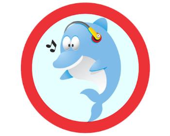 Samolepky zákaz - 5ks Delfínek