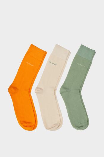 PONOŽKY 3-PACK GANT SOFT COTTON SOCKS 3-PACK zelená 40/42