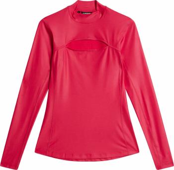 J.Lindeberg Sage Long Sleeve Womens Rose Red L Polo košile