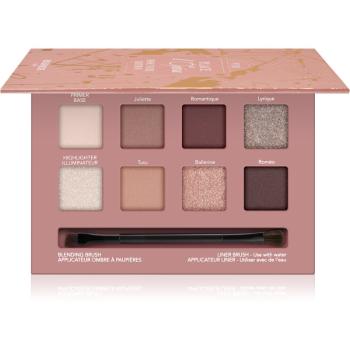 Bourjois Beau Regard paleta očních stínů se štětečkem 01 Rose Nuda Edition 7.68 g