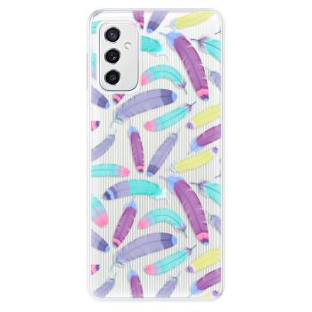 Odolné silikonové pouzdro iSaprio - Feather Pattern 01 - Samsung Galaxy M52 5G