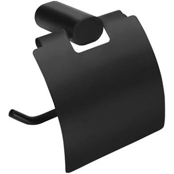 SAPHO FLORI držák toaletního papíru s krytem, černá mat                                              (RF007/15)