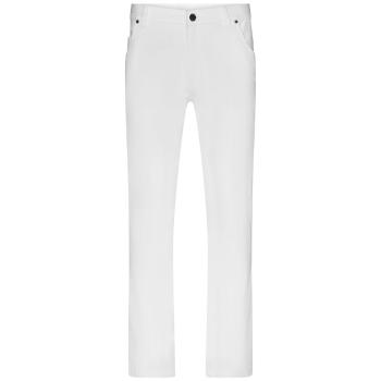 James & Nicholson Pánské bílé strečové kalhoty JN3002 - Bílá | 44