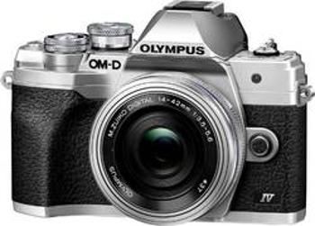 Digitální fotoaparát Olympus OM-D E-M10 Mark IV 1442 EZ Pancake Kit (EZ), 21.8 Megapixel, stříbrná