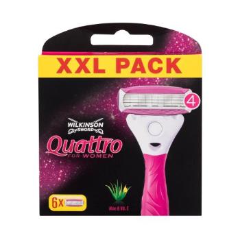 Wilkinson Sword Quattro For Women náhradní břit náhradní břit 6 ks pro ženy