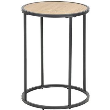 Odkládací / noční stolek kulatý Seashell, 40 cm, dub (A1003019)