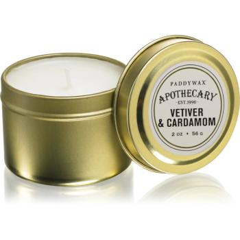 Paddywax Apothecary Vetiver & Cardamom vonná svíčka v plechovce 56 g