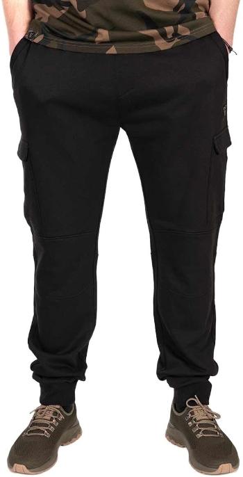 Fox Fishing Kalhoty LW Black/Camo Combat Joggers - 2XL