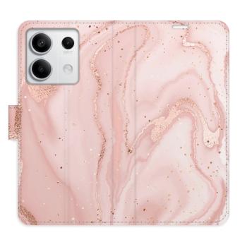 Flipové pouzdro iSaprio - RoseGold Marble - Xiaomi Redmi Note 13 5G