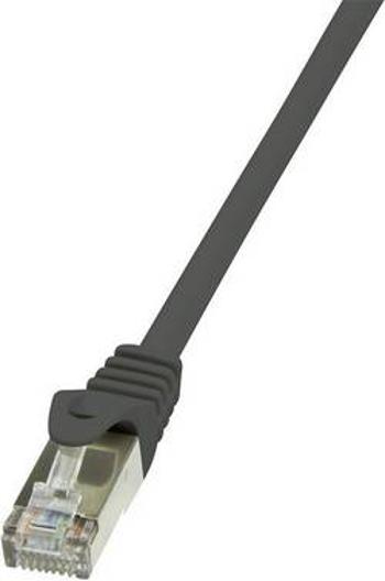 Síťový kabel RJ45 LogiLink CP1063S, CAT 5e, F/UTP, 3.00 m, černá