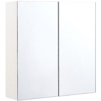 BELIANI zrcadlová 60 × 60 cm bílo stříbrná NAVARRA (beliani_293123)