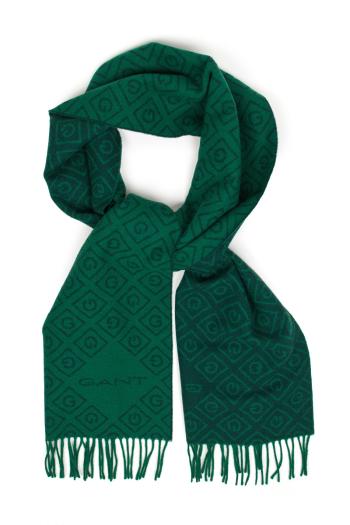 ŠÁLA GANT D1. ICON G WOOL SCARF zelená None