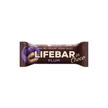 Tyčinka Lifebar švestka v čokoládě 40 g BIO LIFEFOOD