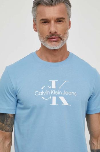 Bavlněné tričko Calvin Klein Jeans s potiskem, J30J325190