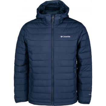 Columbia POWDER LITE HOODED JACKET Pánská bunda, tmavě modrá, velikost