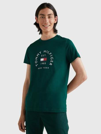 Tommy Hilfiger pánské zelené tričko - L (MBP)