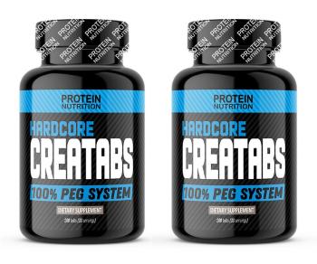 1+1 Zadarmo: Hardcore CreaTabs - Protein Nutrition 100 tbl. + 100 tbl. 