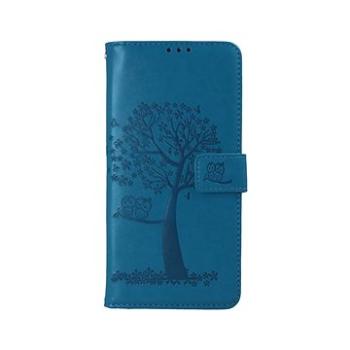 TopQ Pouzdro Xiaomi Poco M4 Pro 5G knížkové Tyrkysový strom sovičky 70939 (Sun-70939)