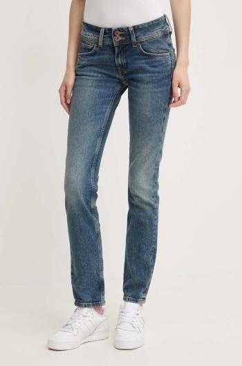 Džíny Pepe Jeans SLIM JEANS LW dámské, tmavomodrá barva, PL204729HW6