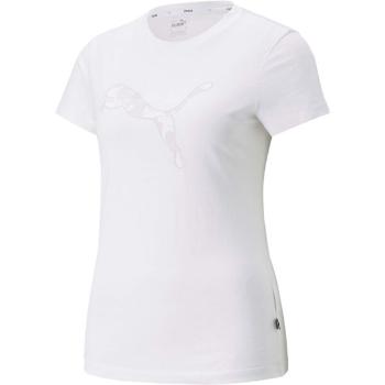 Puma SUMMER GRAPHIC TEE Dámské sportovní triko, bílá, velikost XS