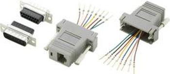 D-SUB adaptér TRU COMPONENTS, D-SUB zástrčka 15pólová - RJ45 zásuvka 1 ks