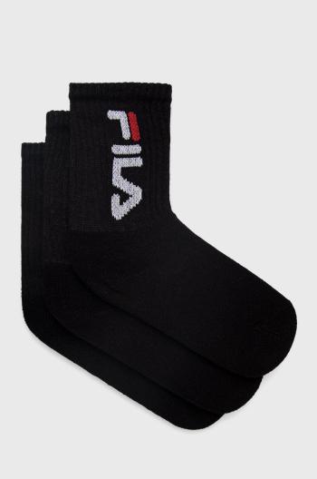 Dětské ponožky Fila ( 3-pak) černá barva