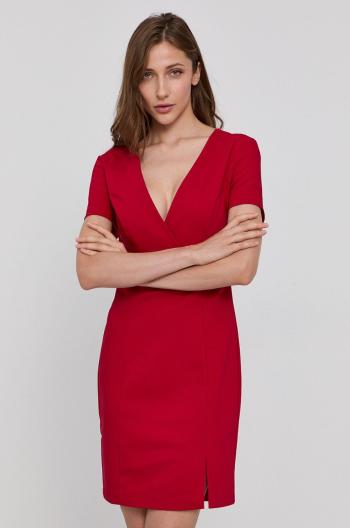 Šaty Morgan červená barva, mini, přiléhavé