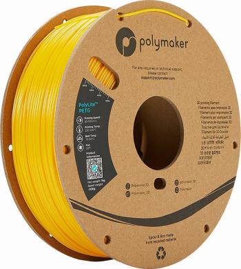 Polymaker PolyLite PETG Filament 1,75 mm 1 kg Yellow