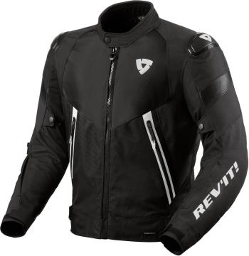 Rev'it! Jacket Control H2O Black/White L Textilní bunda