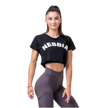 Dámský volný crop top Nebbia Fit a Sporty 583  Black  XS