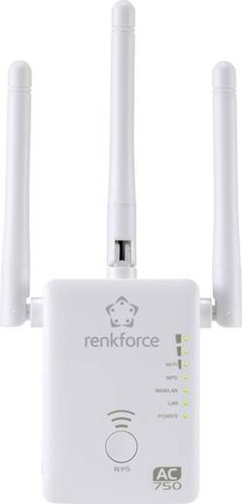 Wi-Fi repeater Renkforce WS-WN575A2 Dual Band AC750, 2.4 GHz, 5 GHz