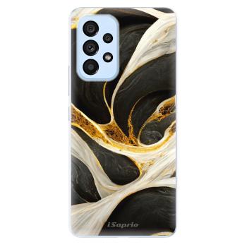 Odolné silikonové pouzdro iSaprio - Black and Gold - Samsung Galaxy A73 5G