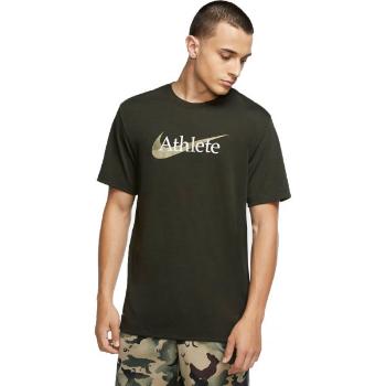 Nike DRY TEE DB ATHLETE CAMO M Pánské tréninkové tričko, černá, velikost M