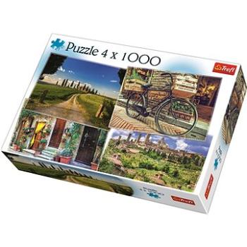 Trefl Puzzle Krásy Toskánska 4x1000 dílků (5900511906738)