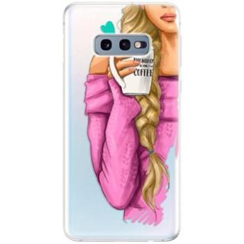 iSaprio My Coffe and Blond Girl pro Samsung Galaxy S10e (coffblon-TPU-gS10e)